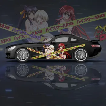 Vysoká Škola DxD Anime Auto samolepky univerzálny veľké auto samolepky maľované upravené pretekárske nálepky strane grafické bolesť auto samolepky