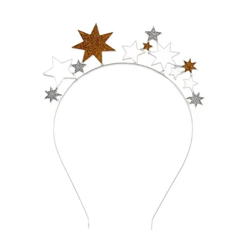 Žena Trblietavé Hviezdy Hairbands Plný Star Dekor Anti-Slip Dekoratívne hlavový most pre Princess Party Láskavosti Príslušenstvo